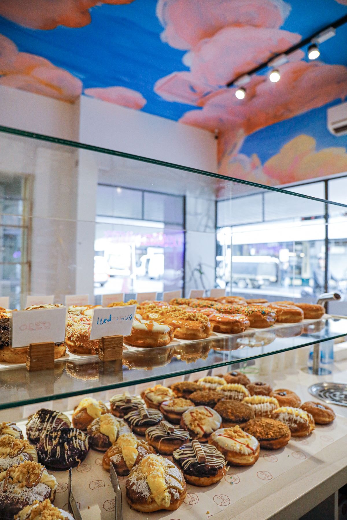The doughnut case at Circle of Life